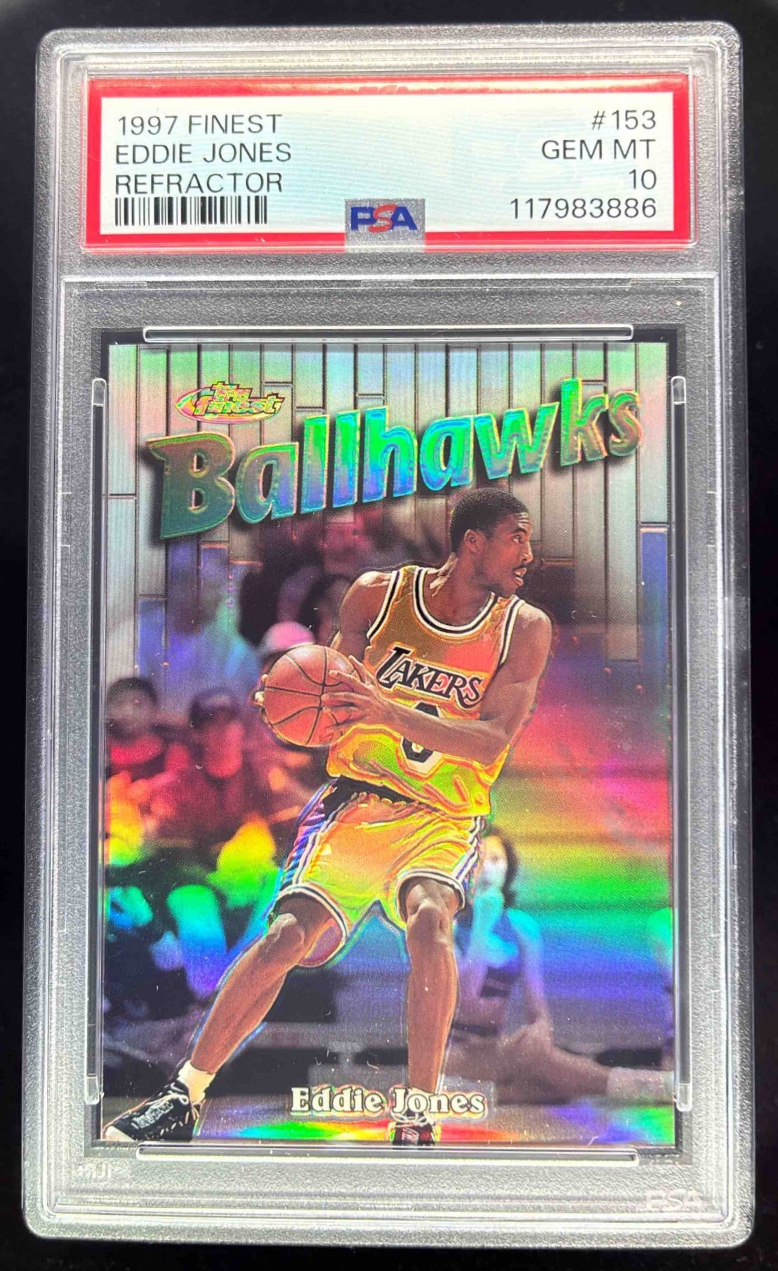 1997-98 Topps Finest Silver Refractor Allen Iverson PSA 10 GEM-MT