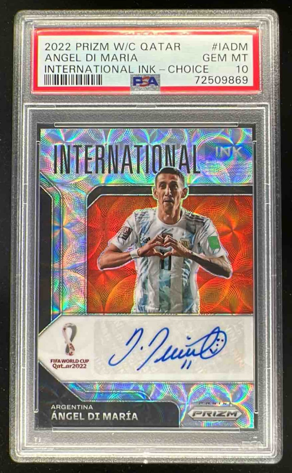 ネイマール サインカード Neymar auto サッカー インターナショナル Neymar Jr 2022 Panini Prizm FIFA World Cup SP Auto Autograph #I