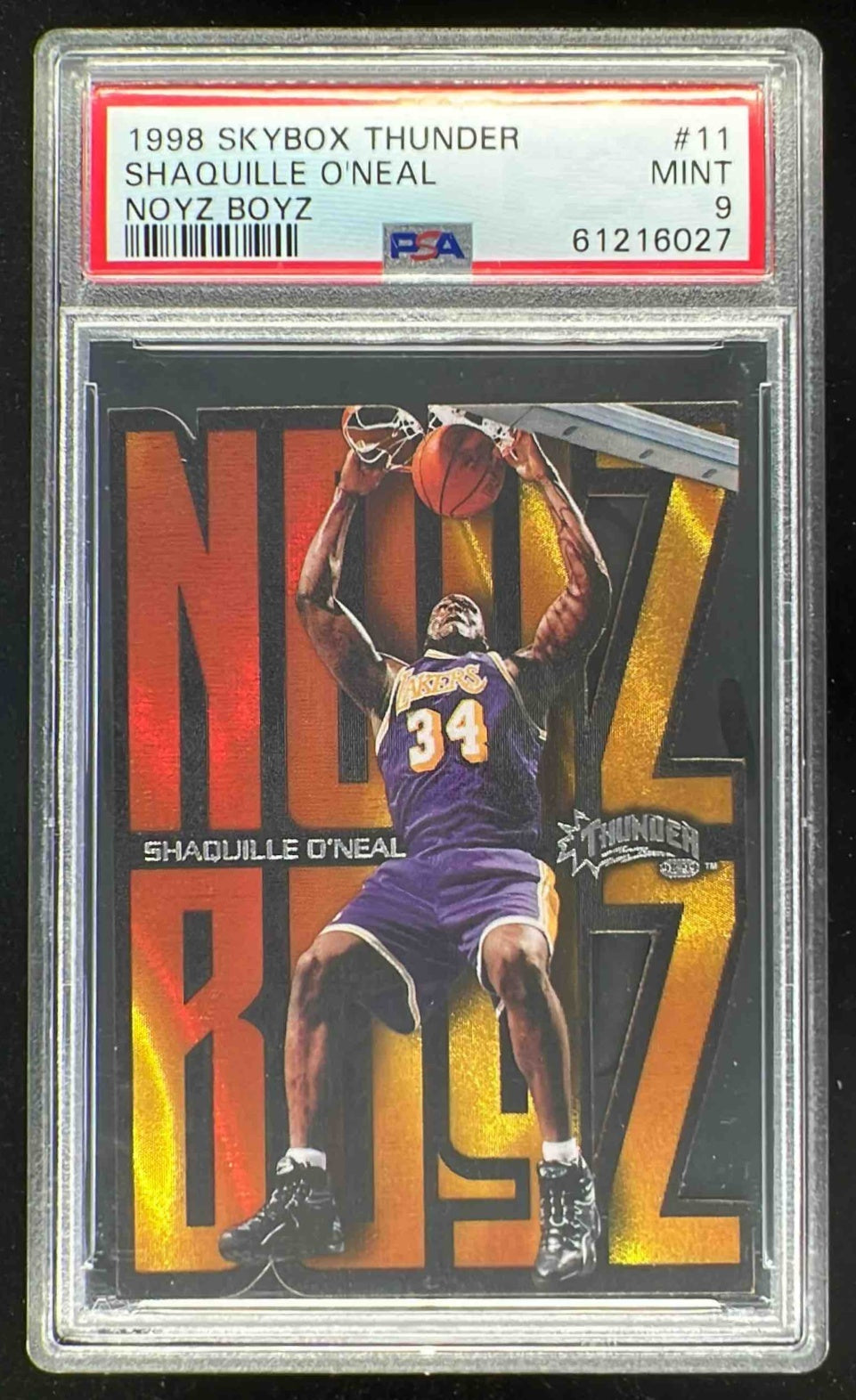 1998 SkyBox Sketchboard Cards 12枚 1998-99 Skybox x Thunder Noyz Boyz #11NB Shaquille O'Neal PSA 9