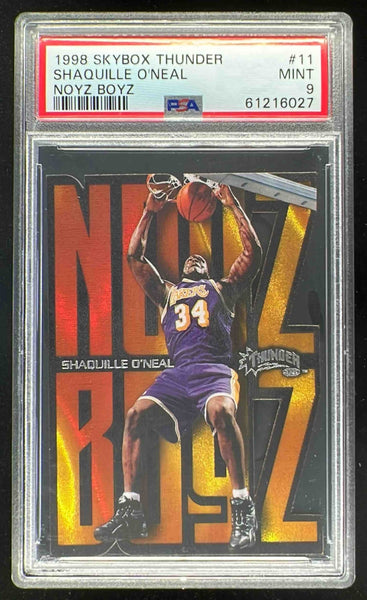 1998-99 Skybox x Thunder Noyz Boyz #11NB Shaquille O'Neal PSA 9