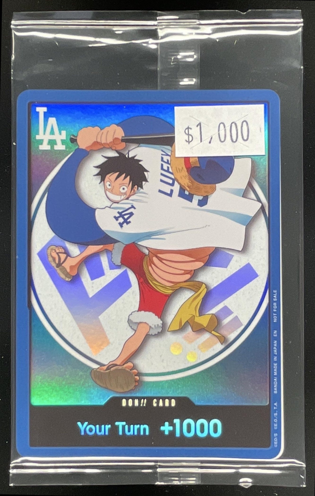 2026 One Piece LA Dodgers x One Piece Night Promo Don Card Monkey