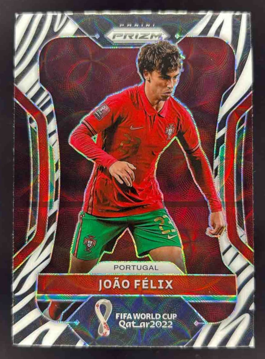 2022 Panini Prizm World Cup Choice Zebra #179 Joao Felix – Burbank