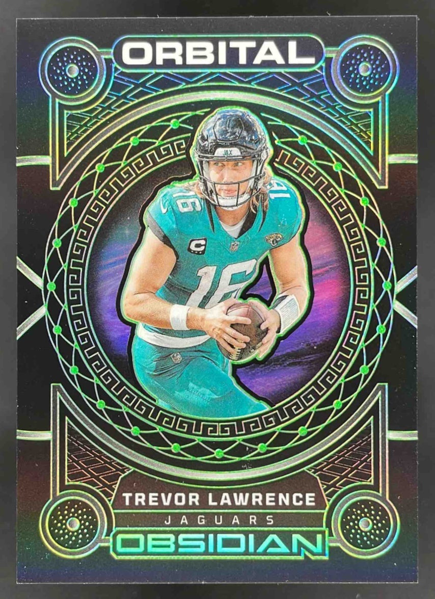 2023 Panini Obsidian Orbital Electric Etch Green #10 Trevor