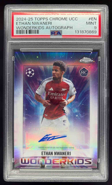 2024-25 Topps Chrome Wonderkids Autographs #WKA-EN Ethan Nwaneri