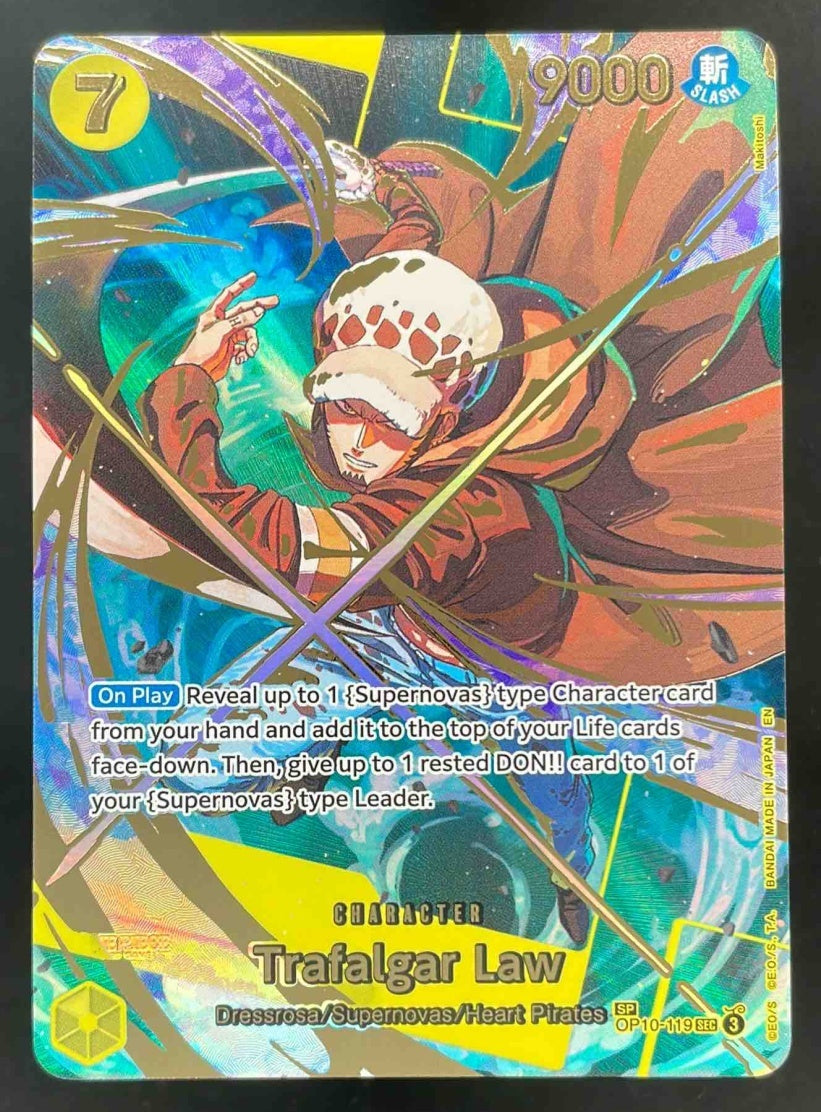 One Piece Trading Card Game Premium Booster -The Best- Vol. 2 Secret Rare Trafalgar Law - Op10-119 Op10-119 [SP]