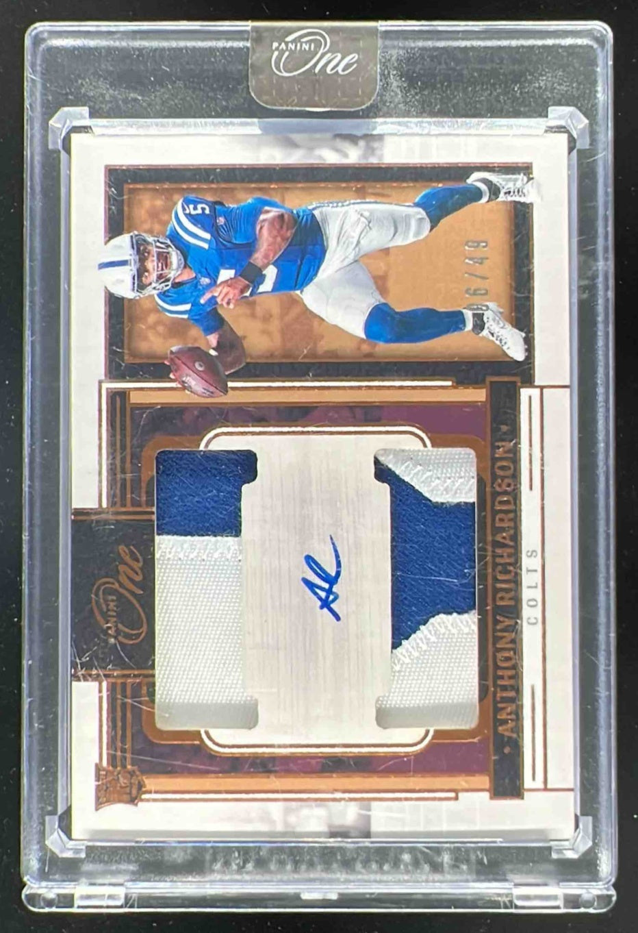 2023 Panini One Bronze #41 Anthony Richardson Autograph RC Auto