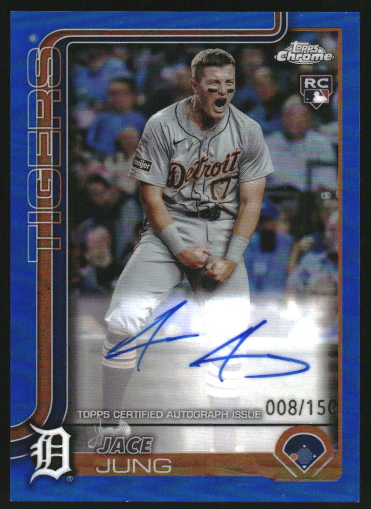 ✨ ajg✨N20 N21 N24 2025 Topps Chrome Rookie Autographs Blue Refractor #RA-JJ Jace