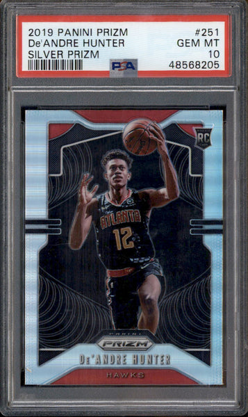 2019-20 Panini Prizm Prizms Silver #251 De Andre Hunter RC