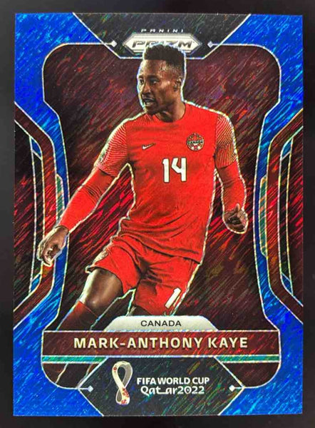 2022 Panini Prizm World Cup Blue Shimmer #51 Mark-Anthony Kaye /5