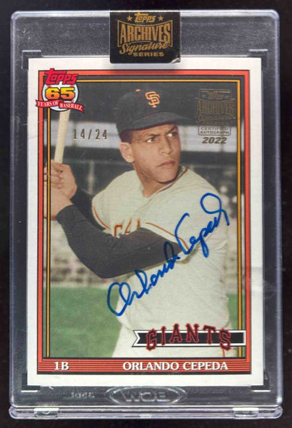 2022 Topps Archives Signature Series Autograph Orlando Cepeda Auto