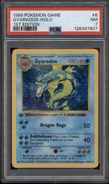 ポケモン - Gyarados ギャラドス 1ED 1st Edition 6/102 英語版 Pokemon Z54【ポケモン カード】 旧裏面 ギャラドス 英語版 海外