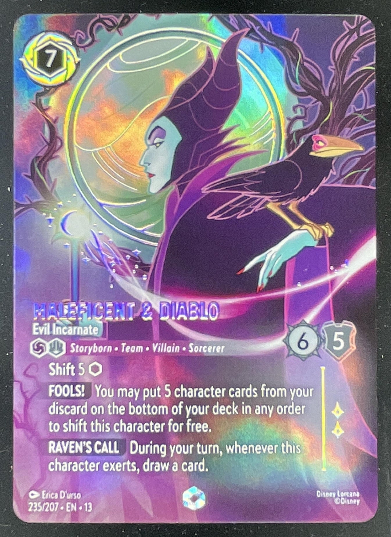 Disney Lorcana Attack of the Vine #235/207 Maleficent and Diablo