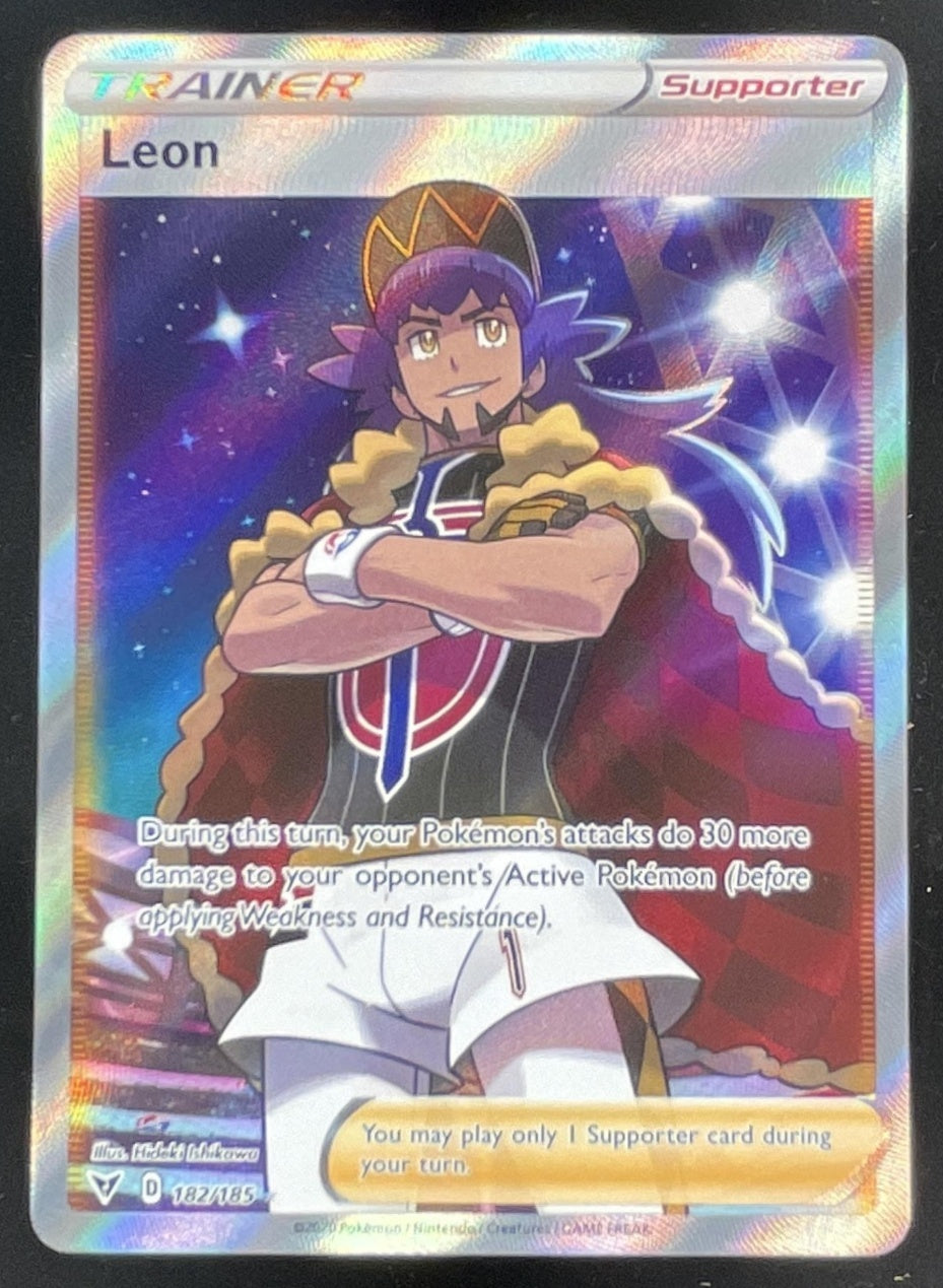 2020 Pokemon Sword & Shield Vivid Voltage #182/185 Leon – Burbank Cards