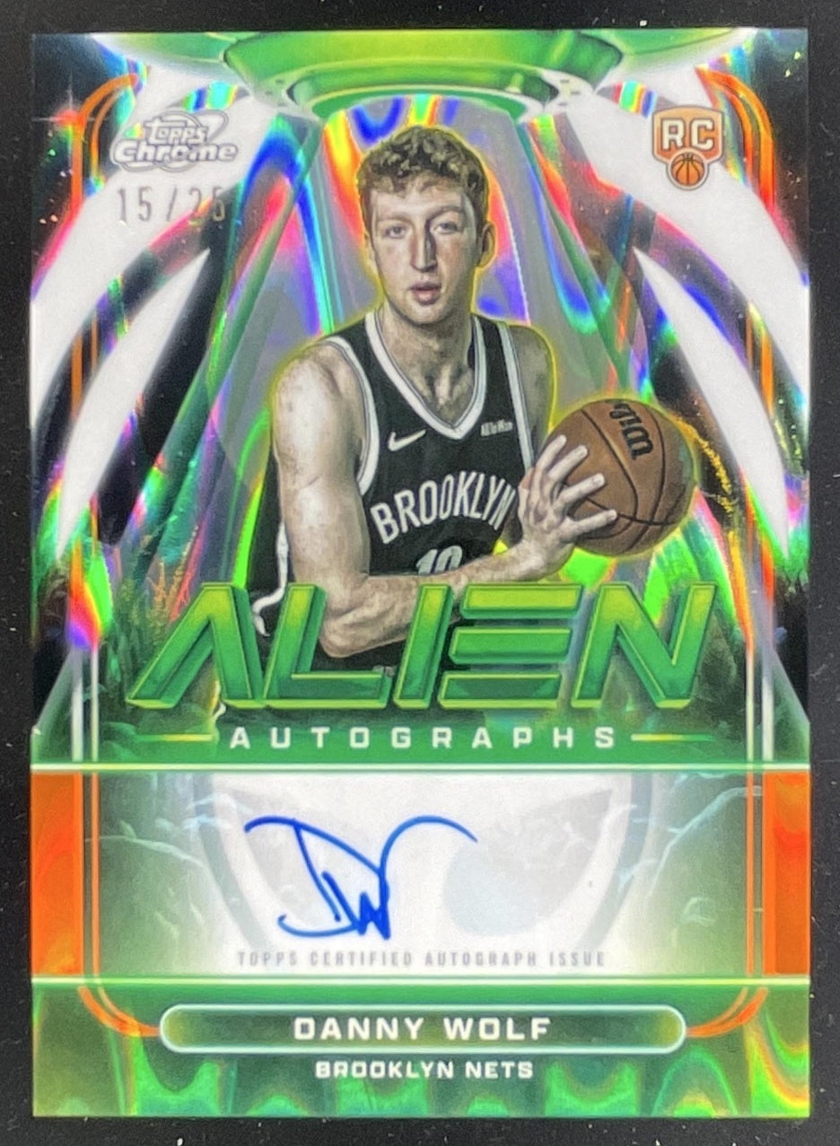 acgカード       Legend    of    PR⭐︎43 2025-26 Topps Cosmic Chrome Alien Orange Galactic #AA-DWO Danny