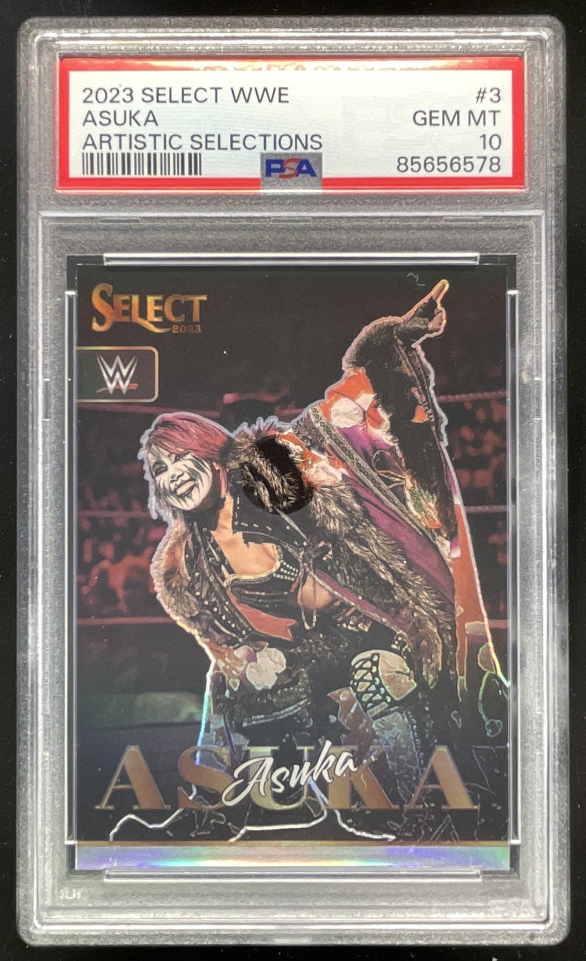 2023 Panini Select WWE Artistic Selections #3 Asuka PSA 10