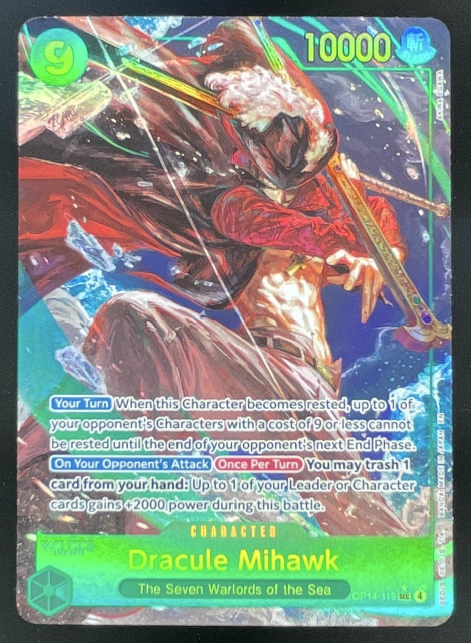 One Piece Dracule Mihawk - OP14-119 Alternate Art - The Azure