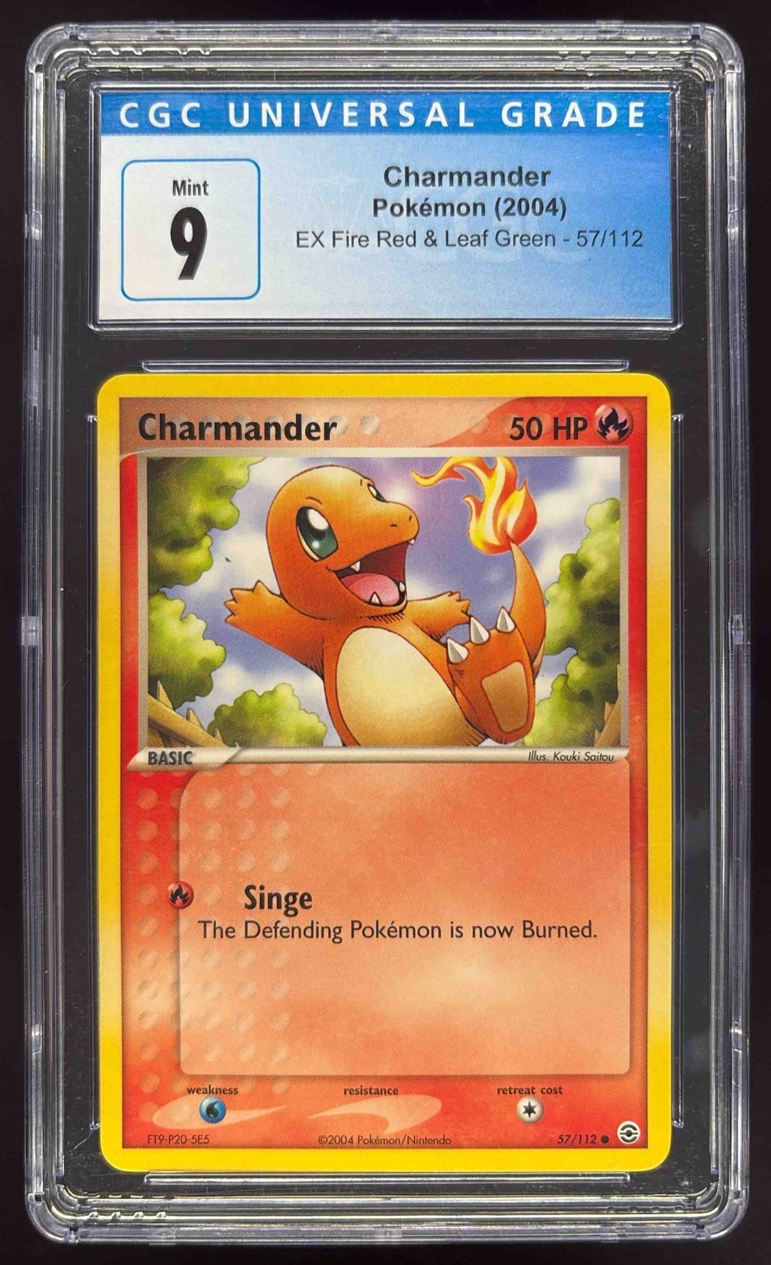 2004 Pokemon EX FireRed &amp; LeafGreen #57/112 Charmander CGC 9