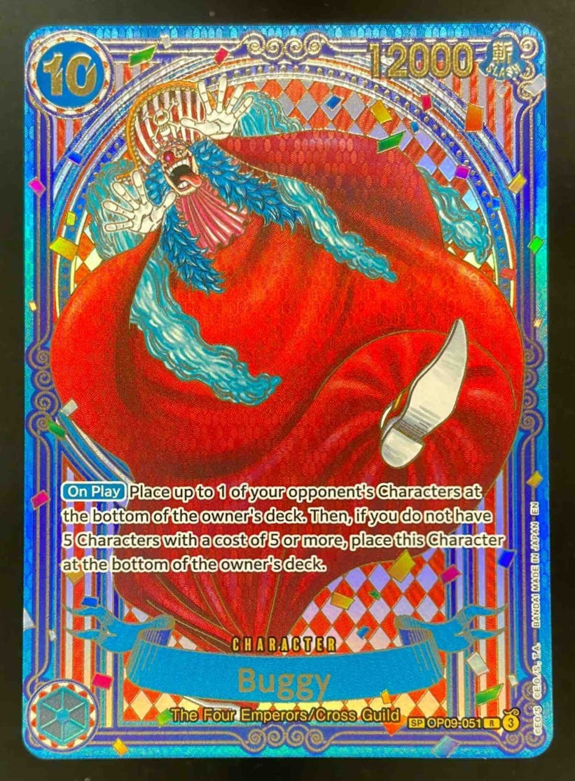 2024 One Piece Emperors in the New World Rare #OP09-051 Buggy Manga Ar –  Burbank Cards