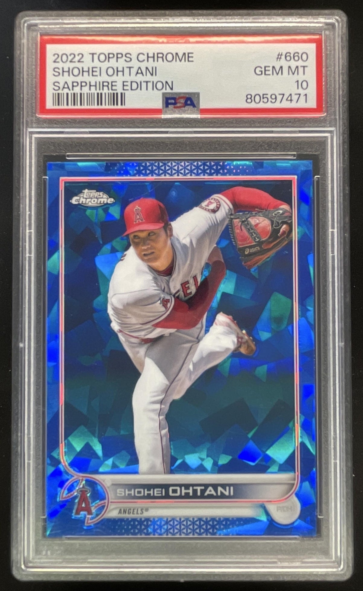 2022 Topps Chrome Sapphire Chrome #660 Shohei Ohtani PSA 10
