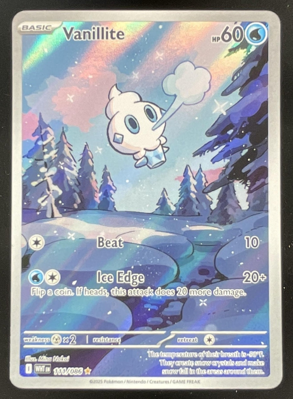 vanillite pokemon card value 2025 Pokemon White Flare #111/086 Vanillite Illustration Rare – Burbank  Cards