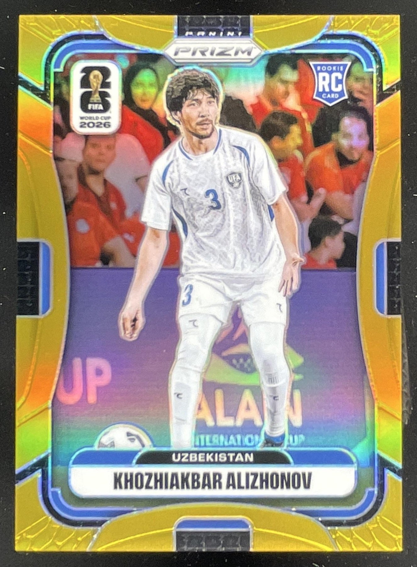 2026 Panini Prizm World Cup Gold Prizm #450 Khozhiakbar Alizhonov