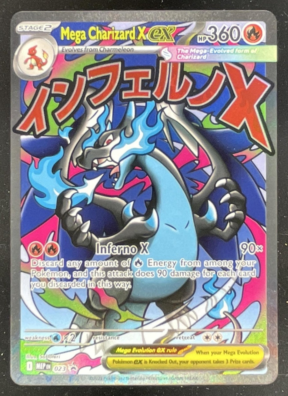 2025 Pokemon MEP Black Star Promos Promos #023 Mega Charizard X ex –  Burbank Cards