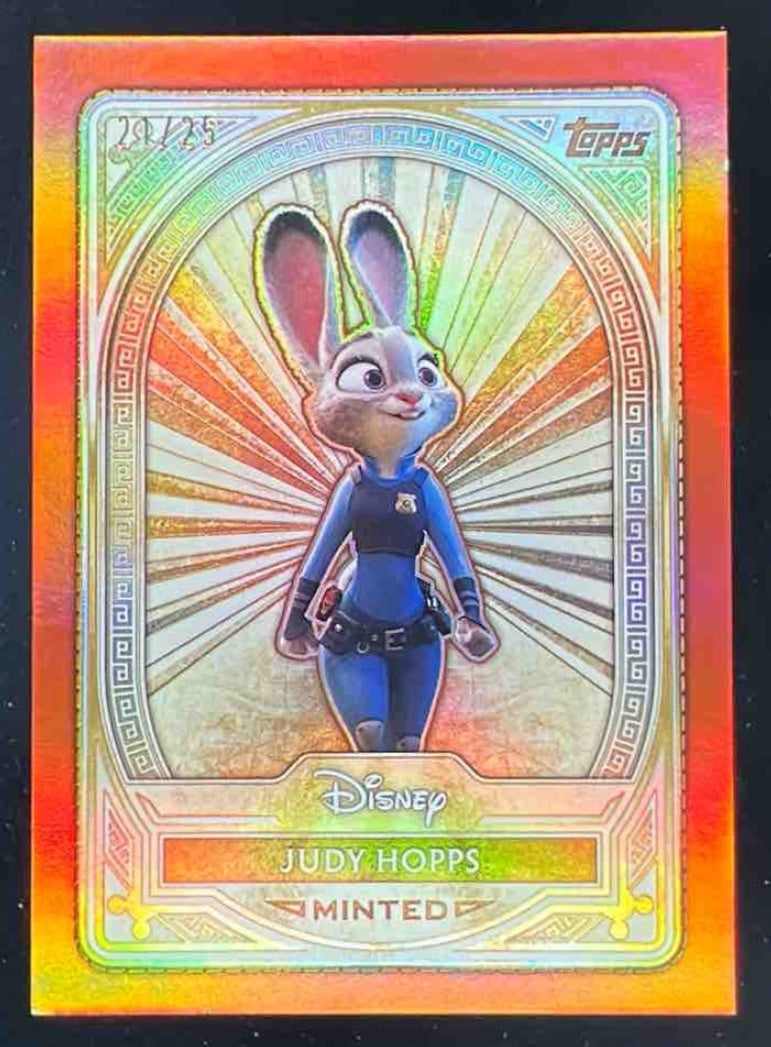 2025 Topps Mint Disney Gold Orange Foil #81 Judy Hopps /25