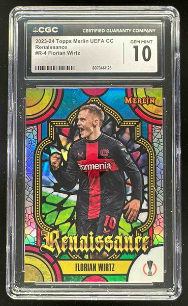 2023-24 Topps Merlin Renaissance ハーランド 2023-24 Topps Chrome Merlin UEFA Renaissance #R-4 Florian Wirtz