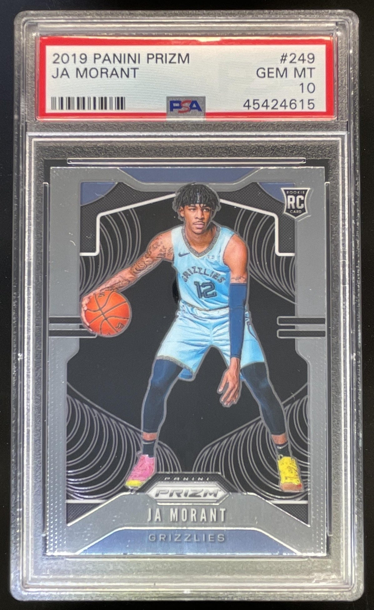 2019-20 Panini Prizm #249 Ja Morant RC PSA 10 – Burbank Cards 2019-20 Panini Prizm #249 Ja Morant RC PSA 10 – Burbank Cards