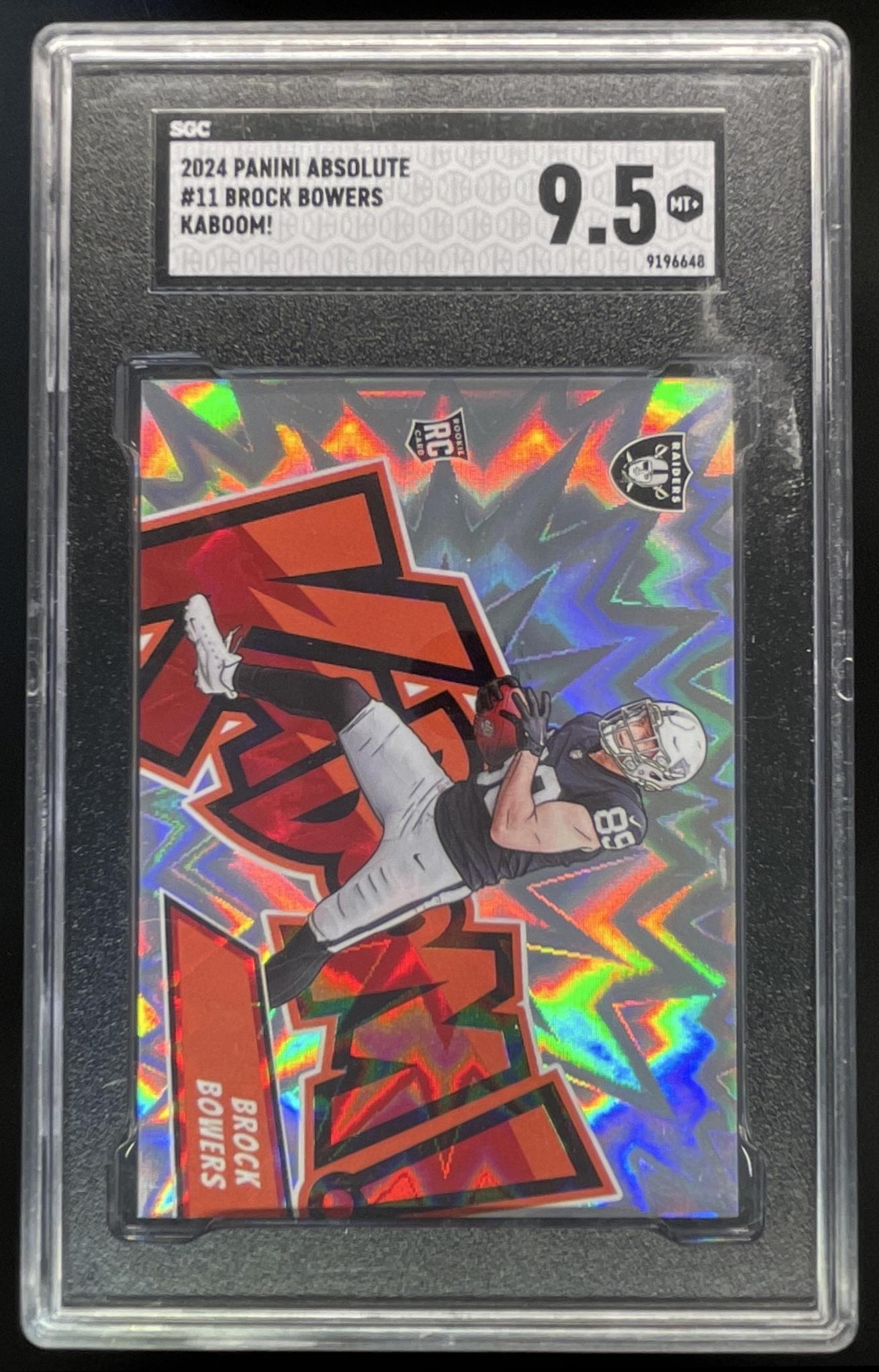 2024 Panini Absolute Kaboom Horizontal #11 Brock Bowers RC SSP SGC