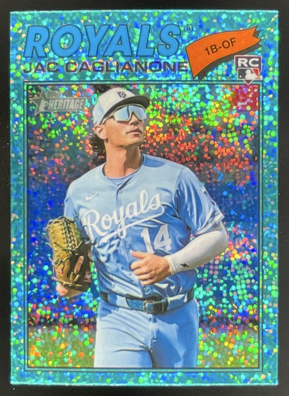 2026 Topps Heritage Chrome Light Blue Sparkle Refractor #136 Jac
