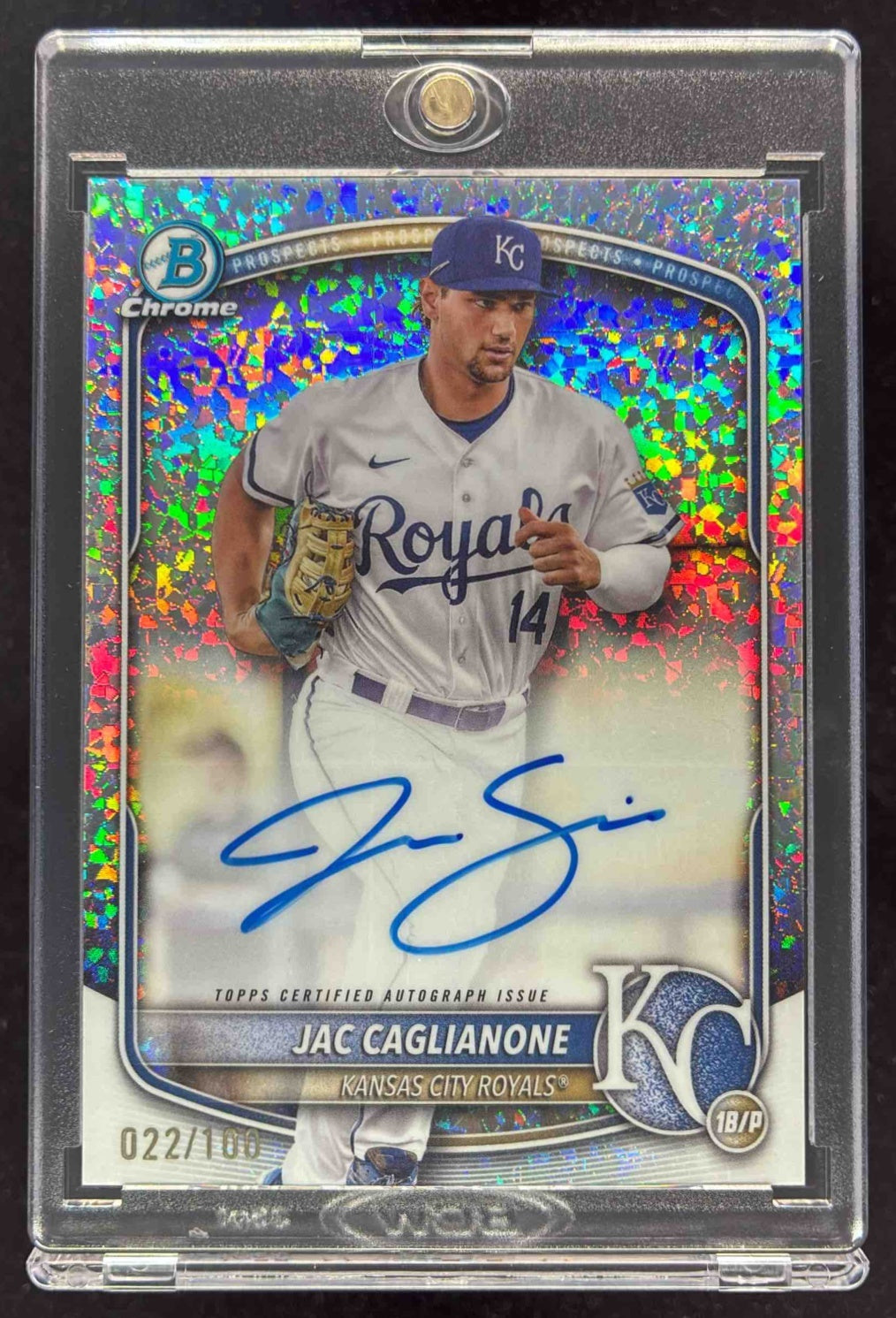 2025 Bowman Chrome Mini-Diamond Refractor #CPA-JCA Jac Caglianone