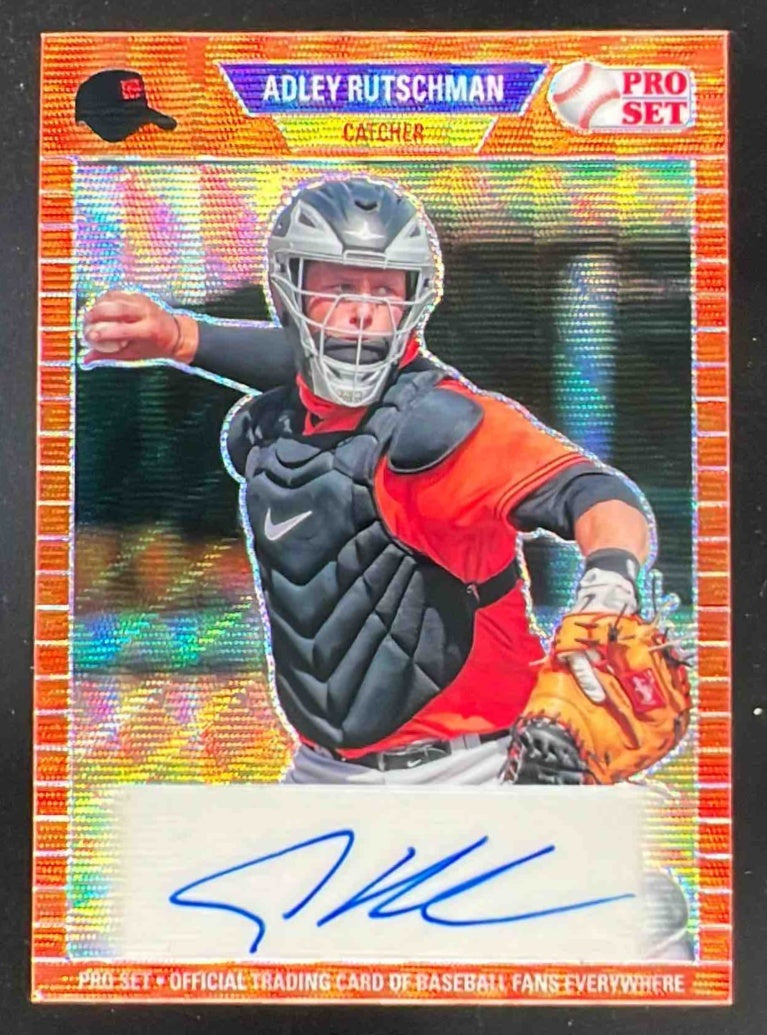 2021 Pro Set Metal 1989 Pro Set Autographs Wave Orange #AR1 Adley