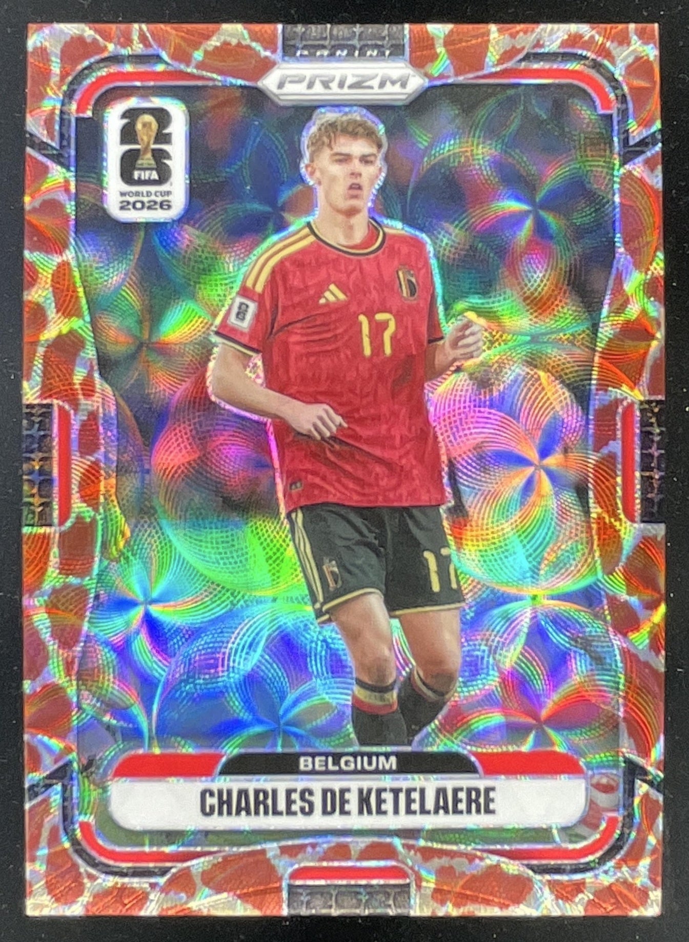 2026 Panini Prizm World Cup Choice Giraffe Prizm #156 Charles De