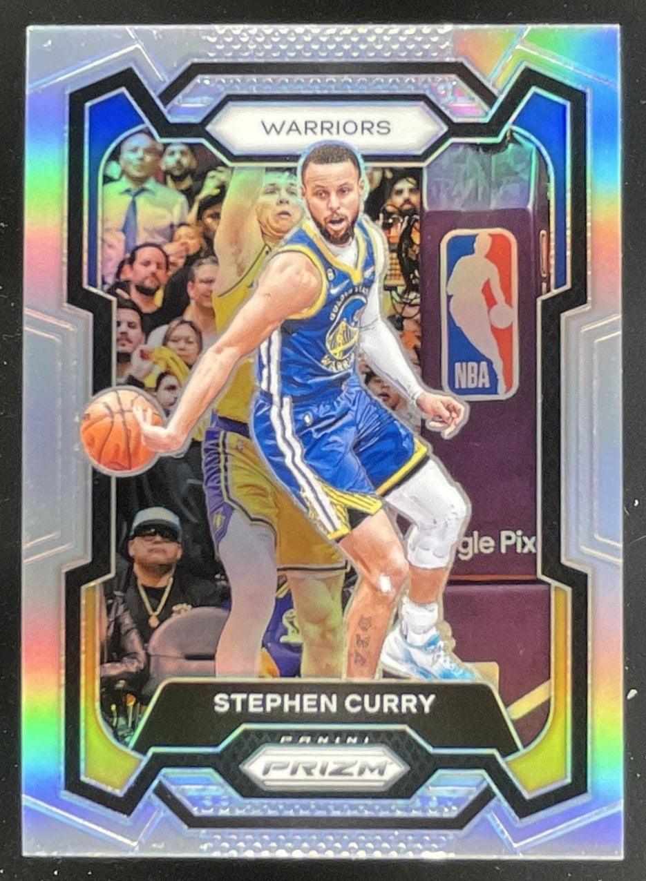 2023-24 Panini Prizm Prizms Silver #119 Stephen Curry – Burbank Cards