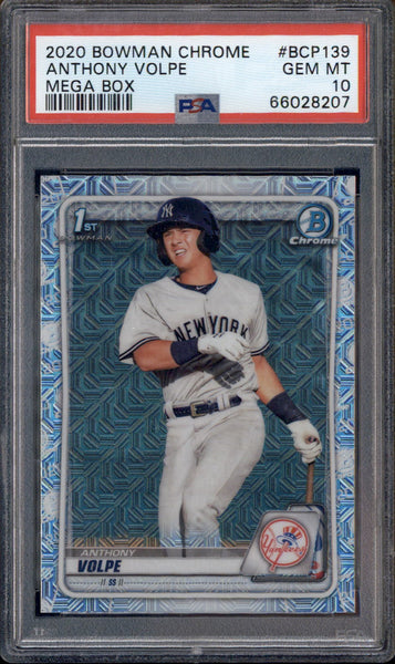 その他 2020 bowman anthony volpe auto psa10 Anthony Volpe 2020 Bowman #CPA-AV Chrome Prospect Auto (1st