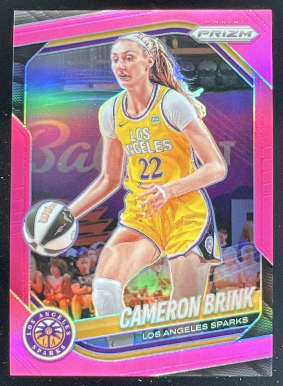 2025 Panini WNBA Prizm Pink Prizm #87 Cameron Brink /175 – Burbank