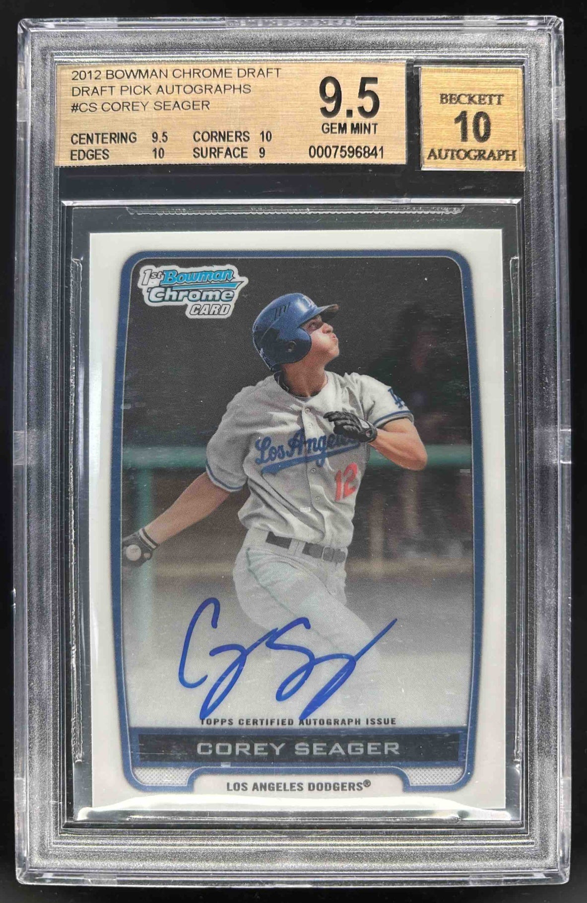 希少　2012 Corey Seager 直筆サイン　シーガー mlb auto Corey Seager Autographed Baseball | MLB Auctions