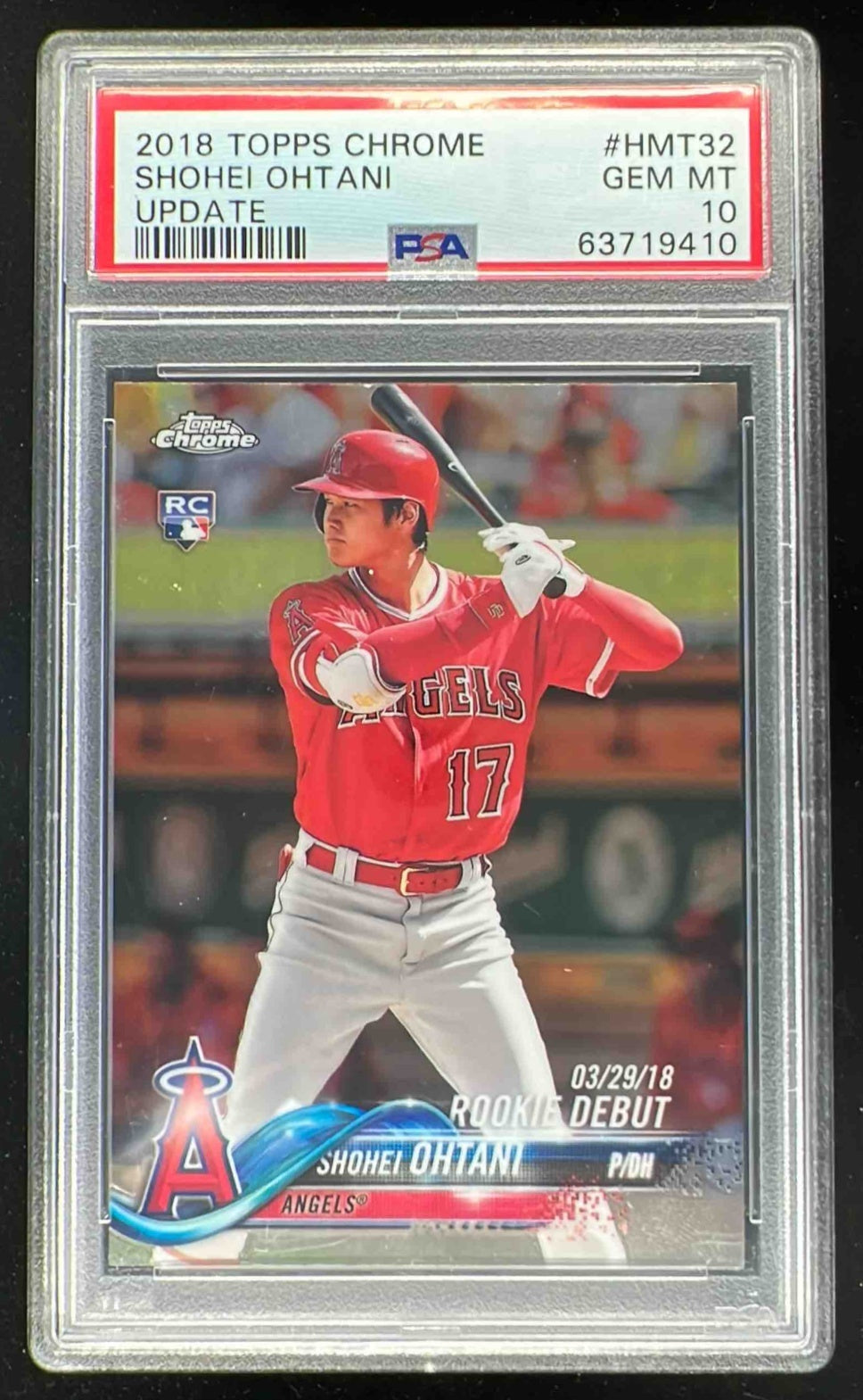 2018 Topps Chrome Update #HMT32 Shohei Ohtani RC PSA 10 – Burbank