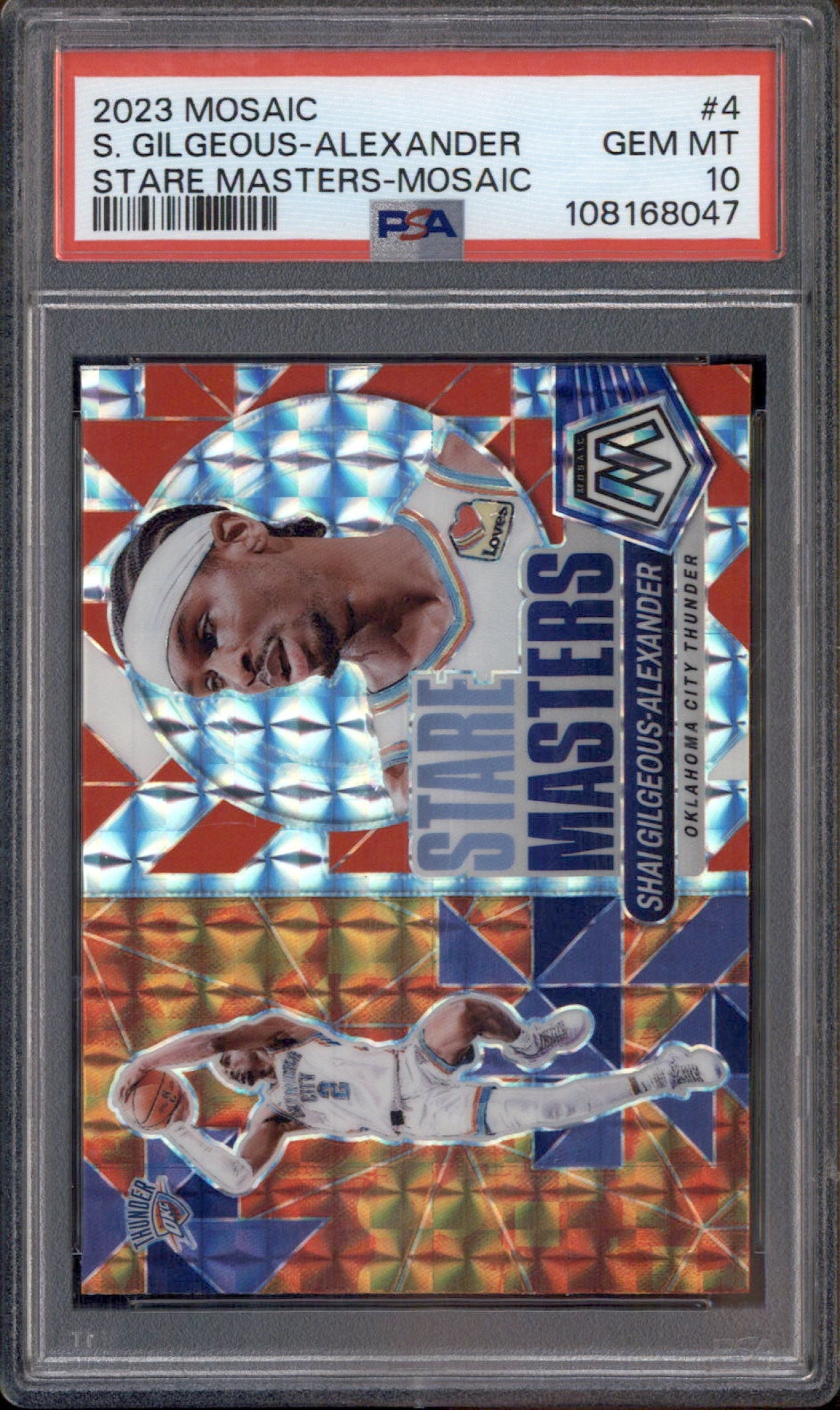 2023-24 Panini Mosaic Stare Masters Mosaic #4 Shai Gilgeous