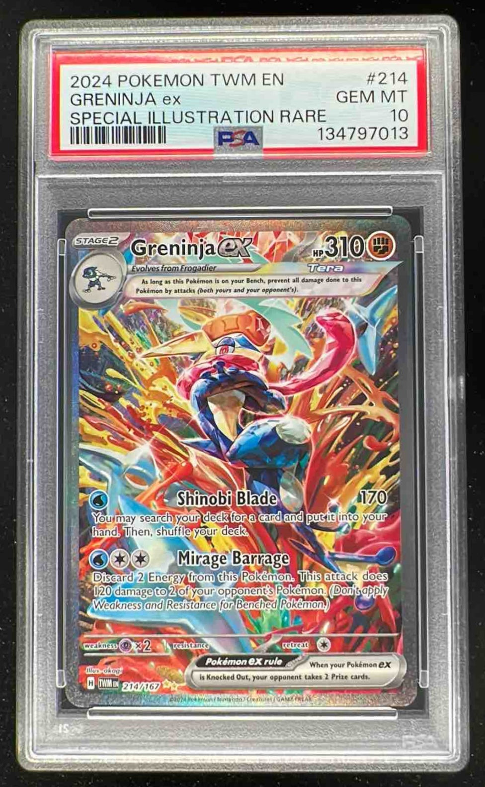 2024 Pokemon SV Twilight Masquerade - TWM EN #214/167 Greninja ex