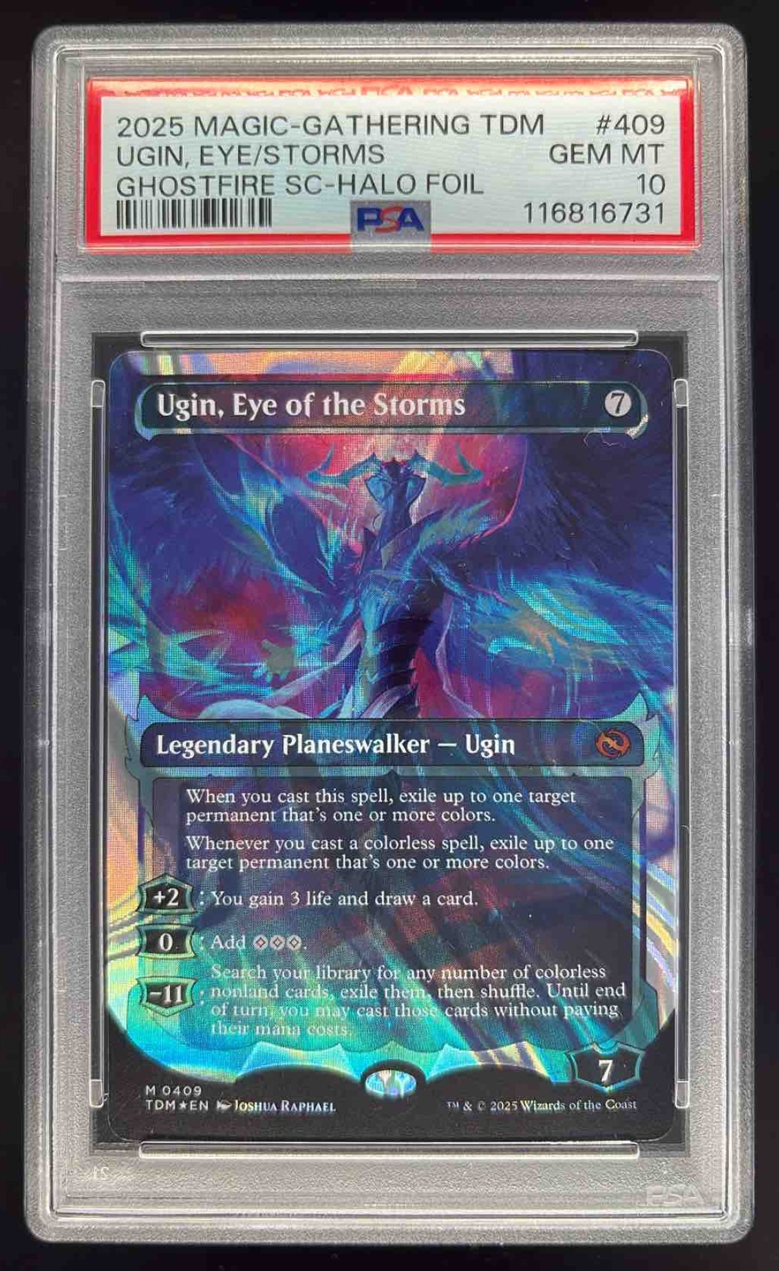 2025 Magic the Gathering Ghostfire Halo Foil #409 Ugin, Eye of the