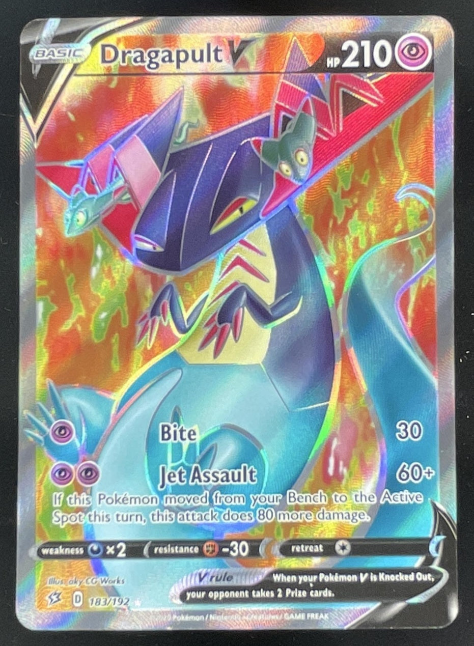 2020 Pokemon Sword & Shield Rebel Clash #183/192 Dragapult V – Burbank Cards