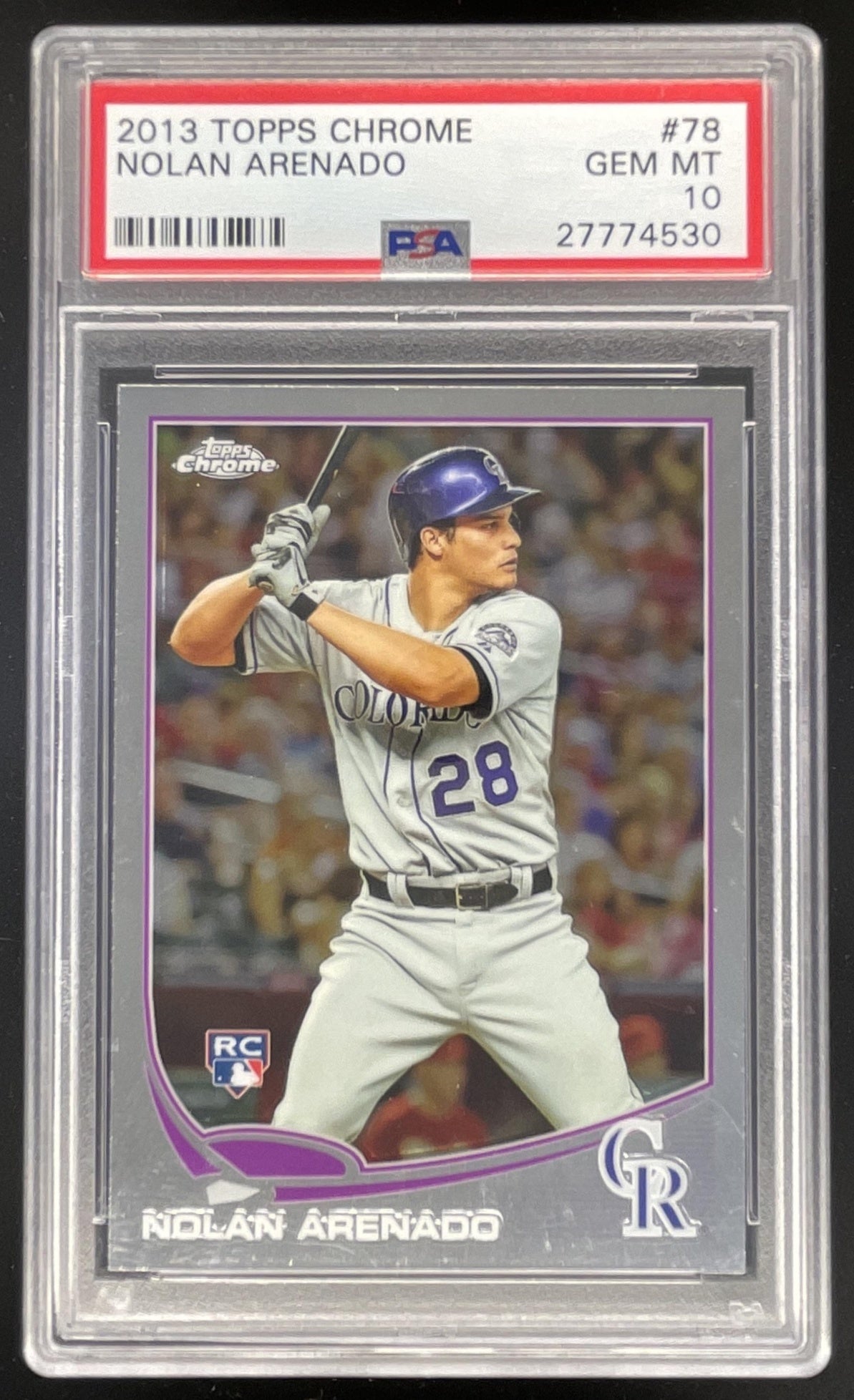 2013 Topps Chrome #78 Nolan Arenado RC PSA 10 – Burbank Cards