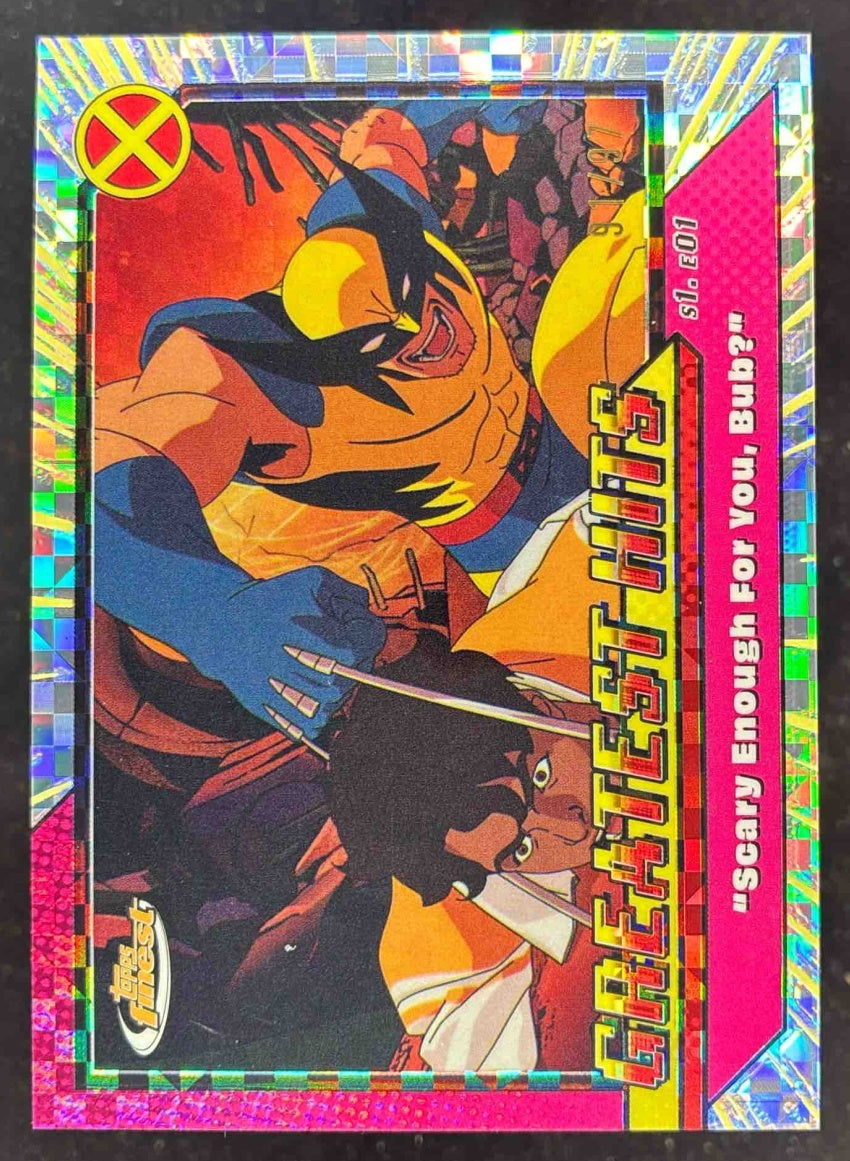 2025 Topps Finest X-Men '97 Greatest Hits X-Fractor 