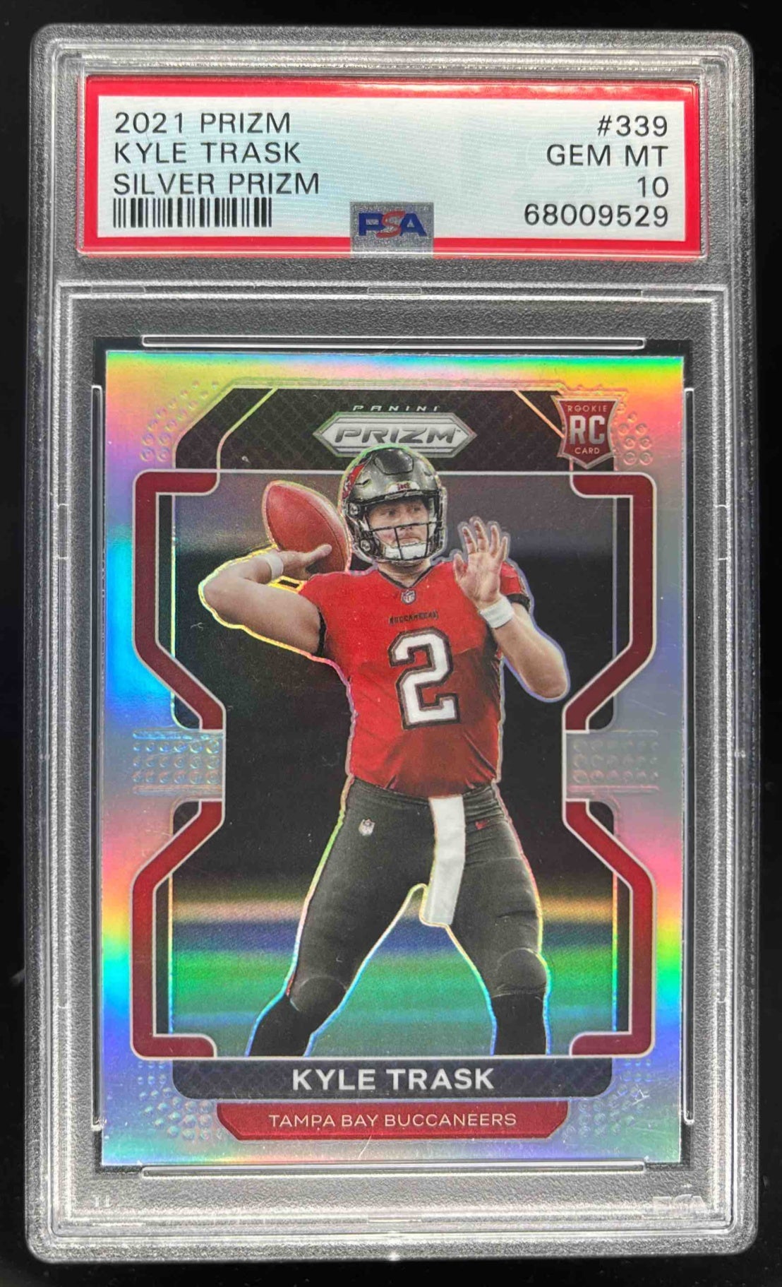 2021 Panini Prizm Silver Prizm #339 Kyle Trask RC PSA 10
