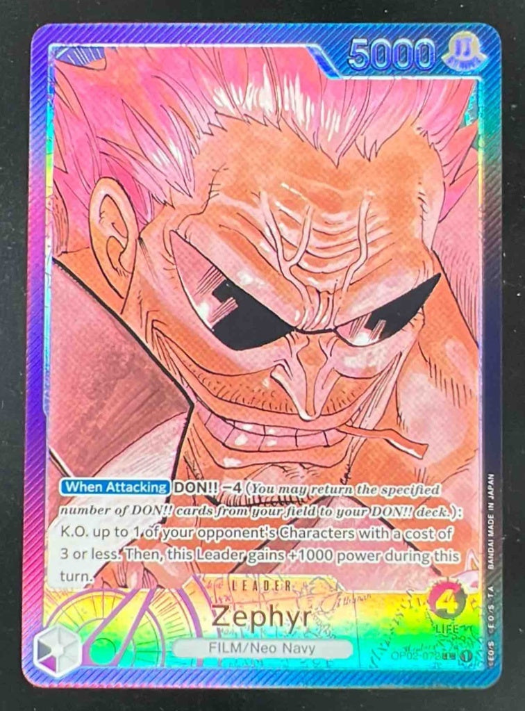 zephyr one piece card game Rob Lucci (OP03-092) Special Rare EN AOG GEM MINT 10 main image 1