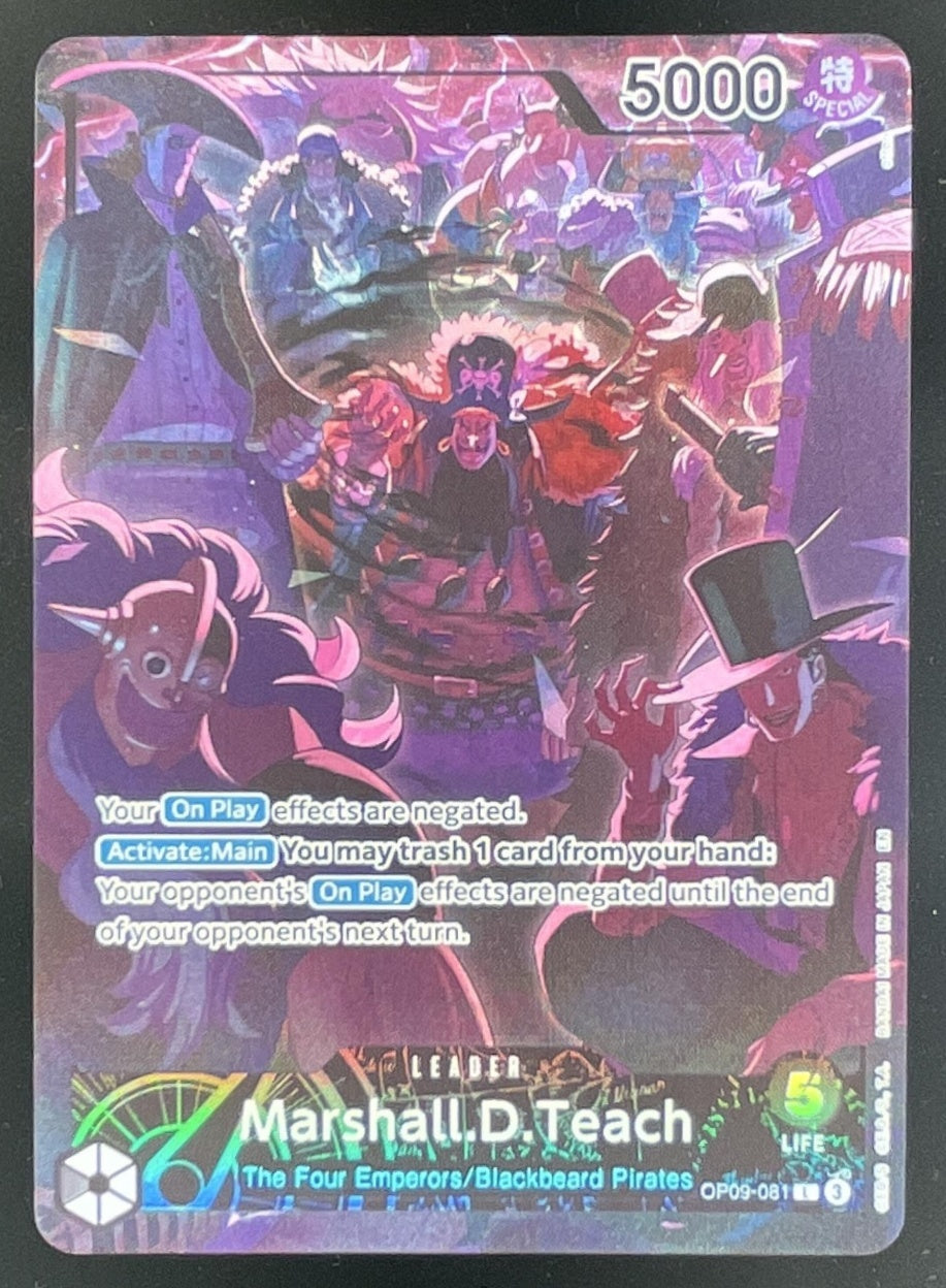 Marshall.D.Teach One Piece Promotion Cards OP-PR OP09 081 One