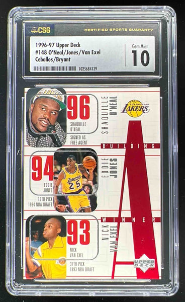 KEBBEK（ケベック）MAX ERWIN（マックスエリウィン） 1996-97 Upper Deck O'Neal Jones Van Exel Ceballos Kobe Bryant CSG