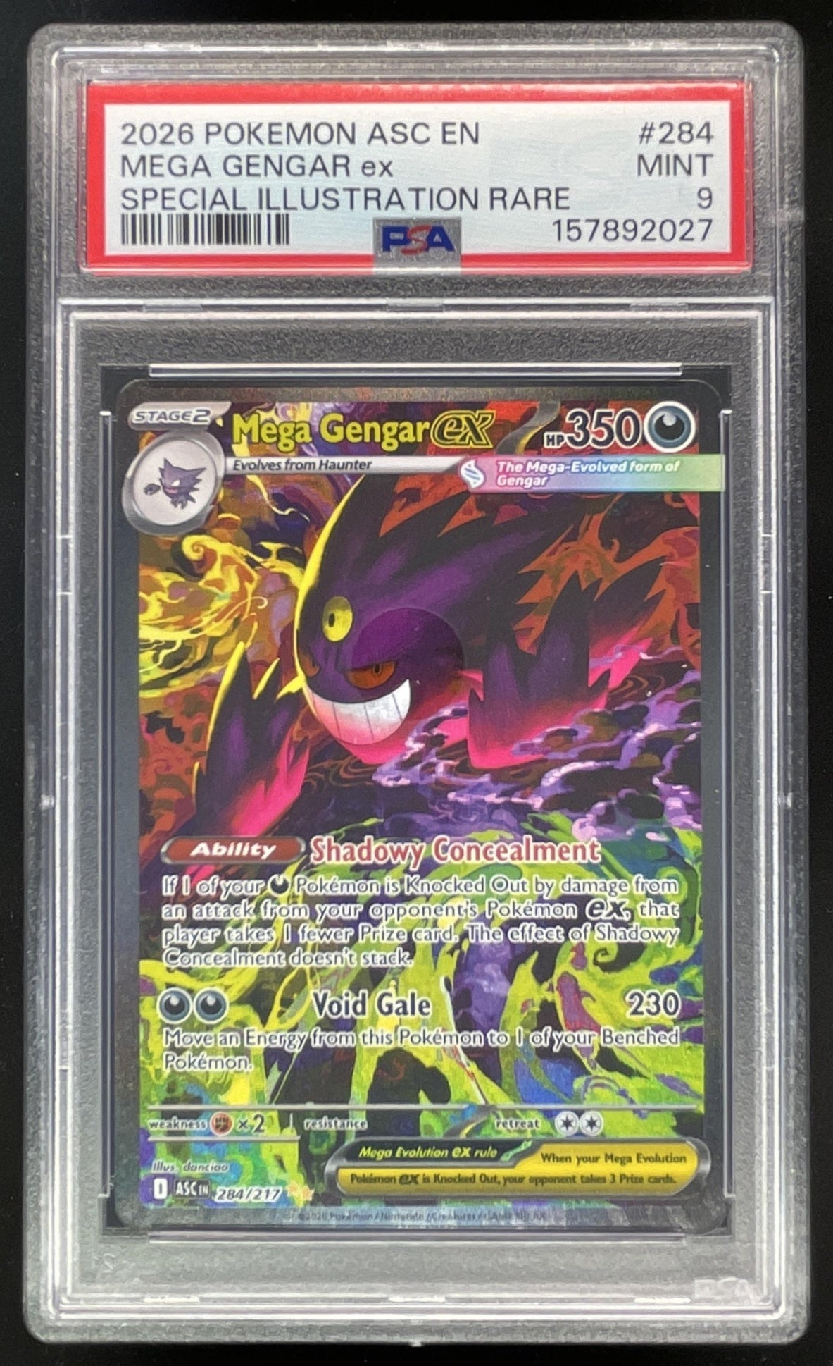 rare pokemon cards ex for sale 2026 Pokemon Ascended Heroes #284/217 Mega Gengar ex Special Rare PSA –  Burbank Cards